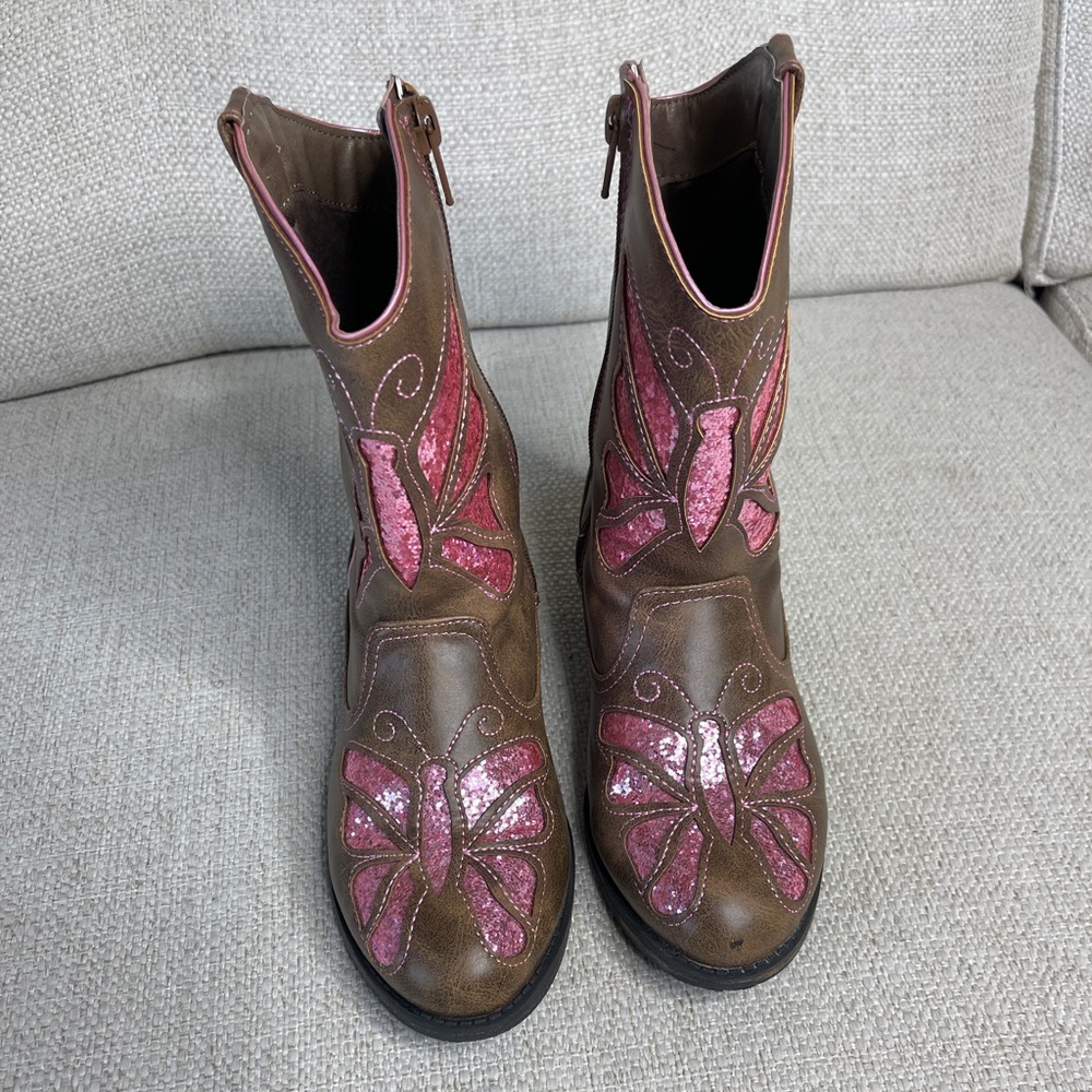 BUTTERFLY WESTERN COWGIRL BOOTS